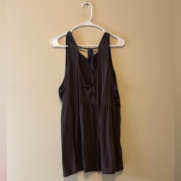 Torrid Gray Sleeveless Relaxed Tank Top - Picture 8 of 8